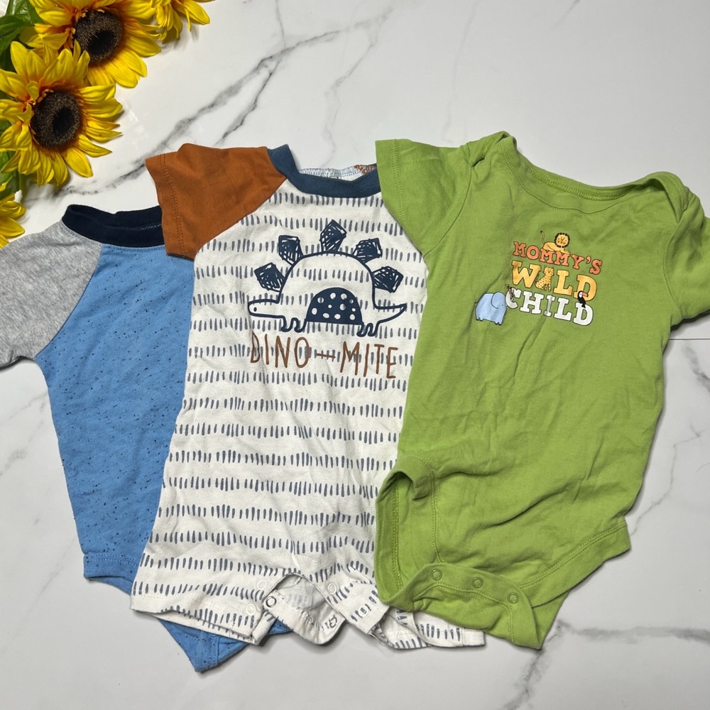 Bundle baby boy bodysuits chick pea Garanimals